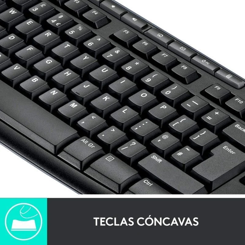 Teclado y Ratón Inalámbricos Logitech Wireless