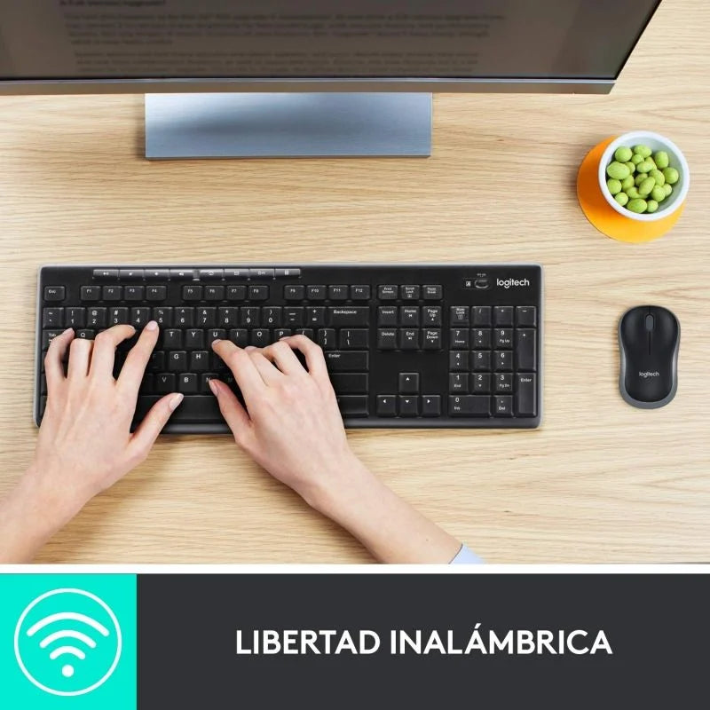 Teclado y Ratón Inalámbricos Logitech Wireless