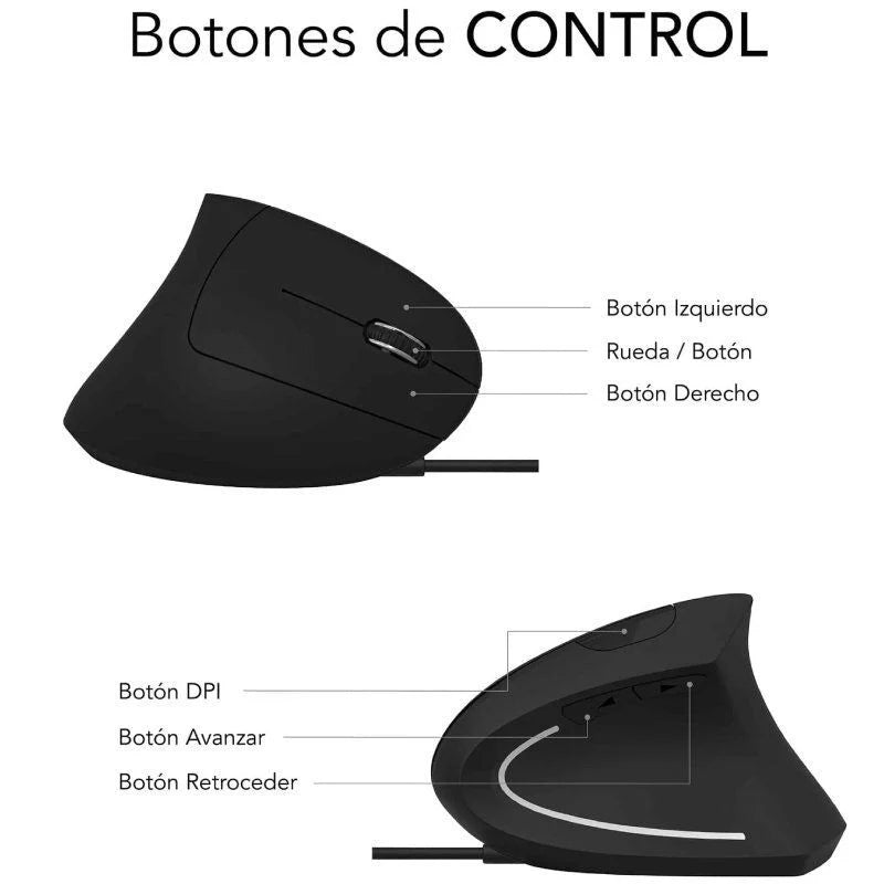 Ratón Vertical Subblim Glide