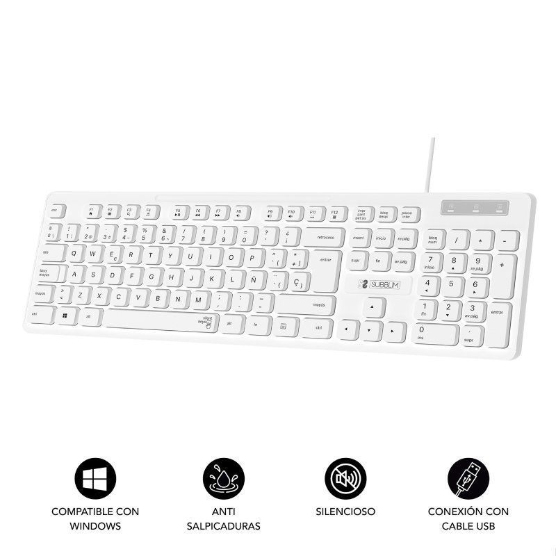 Teclado Subblim Business Slim Silencioso