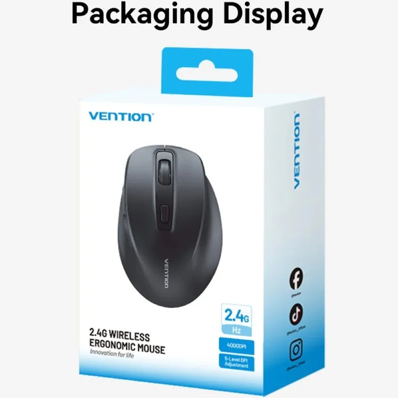 Ratón Ergonómico Inalámbrico Vention